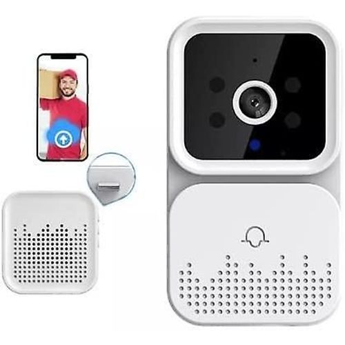 Sonnette sans fil connectée à une caméra de surveillance, application Tuya Smart, caméra connectée Wi-Fi, enregistrement vidéo Tuya, sonnette de porte