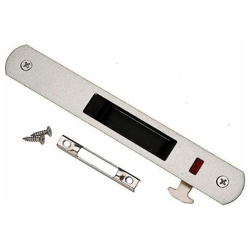 Serrure de porte coulissante - Quincaillerie de porte coulissante en acier inoxydable pour fenêtre domestique (blanc)