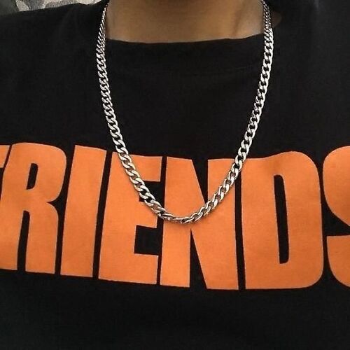 Collier Hip-Hop Simple En Acier Titane Nk Pour Hommes Et Femmes, Marque Tendance Européenne Et Américaine