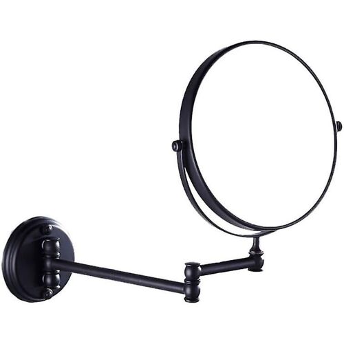 Miroir de maquillage mural pliable et télescopique rétro de 20 cm pour salle de bain