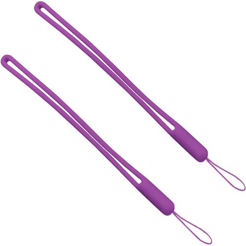 KAL-Lot De 2 Dragonnes Réglables En Silicone Coloré Étanche Pour Téléphone Portable, Clé Usb, Mp3, Mp4, Mini Appareil Photo