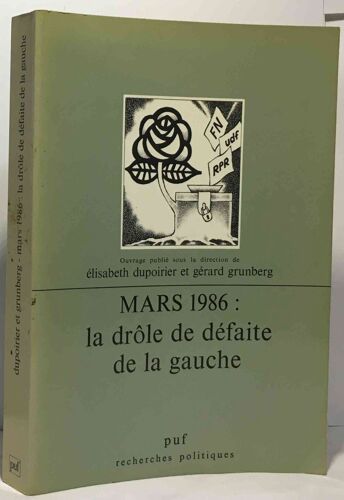 Mars 1986.La Defaite De La Gauche