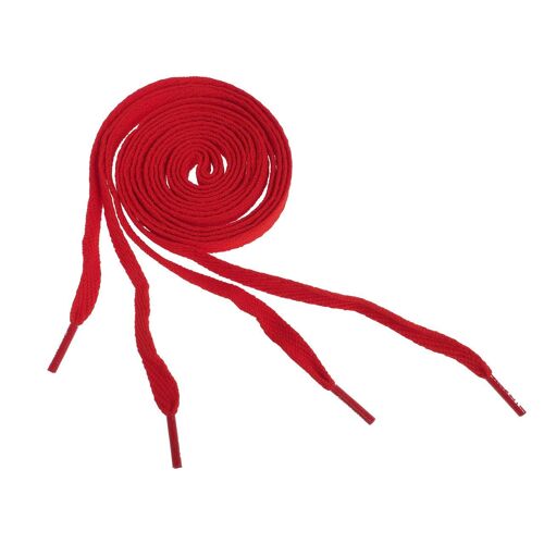 Lacets Mr Lacy Flaties Rouge 130cm X10mm Rouge Uni