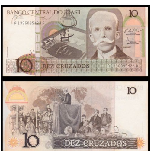 Billet Brésil 10 Cruzados