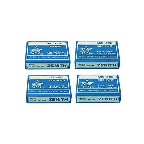 Zenith Blister De 4 Boîtes De 1.000 Agrafes 6/4