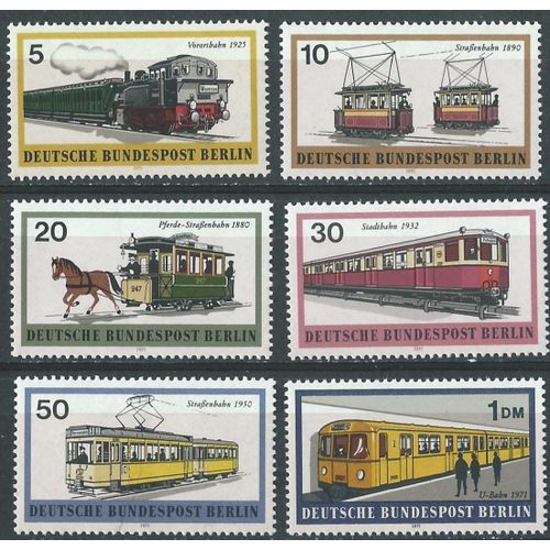 Timbres Allemagne Fédérale Berlin-Ouest 1971 Transports À Berlin Neuf** N° 360 À 365