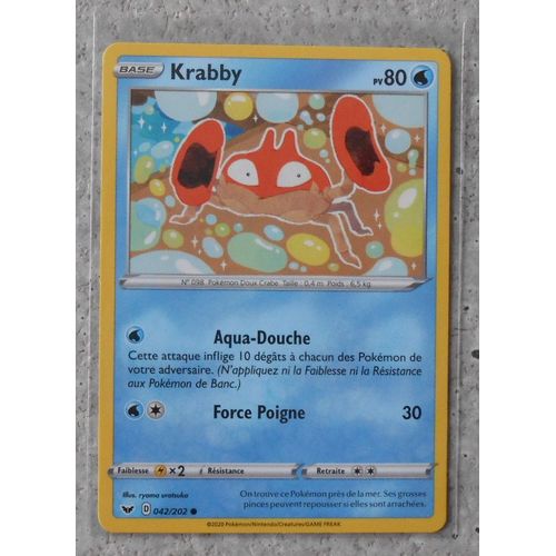 Krabby 42/202 + Krabby 43/202 + Krabboss 44/202 - Epée Bouclier - Vf