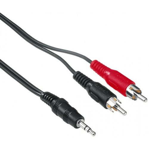 Hama - Câble audio - mini jack stéréo (M) pour RCA (M) - 2 m - noir