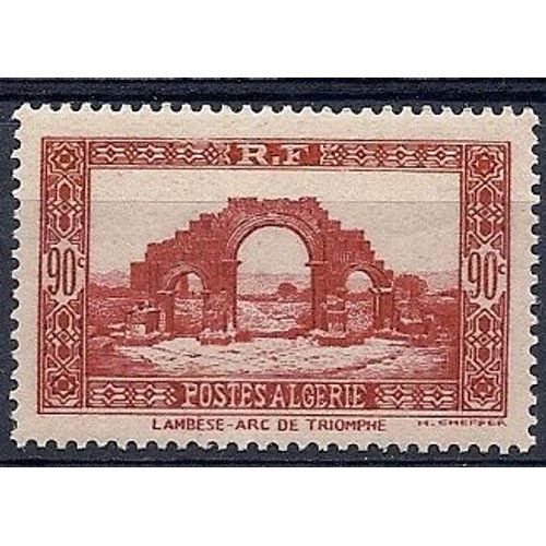 Algérie Française Yvert 139 (1939) . Lambèse Arc De Triomphe . Neuf** (Mnh)