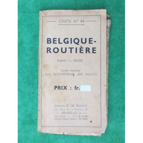 Carte Routiere Ancienne De Belgique N°44 Editions De Rouck