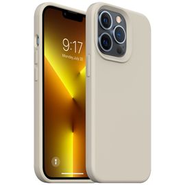 Coque pour iPhone 13, Case Gel en Caoutchouc de Protection Complète du Corps Coque Anti-Chocs Case de Protection Housse Silicone - Gris