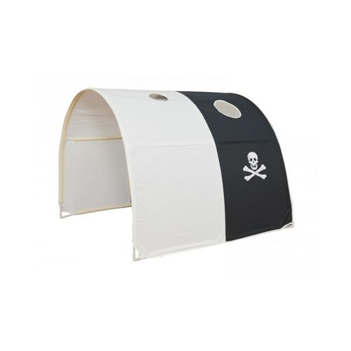 Tunnel De Lit Enfant Coloris Blanc Et Noir Motif Pirate