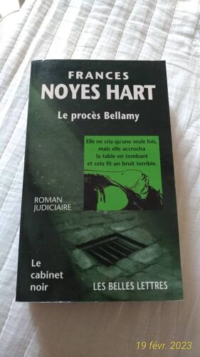 Roman Policier Le Procès Bellamy De Frances Noues Hart
