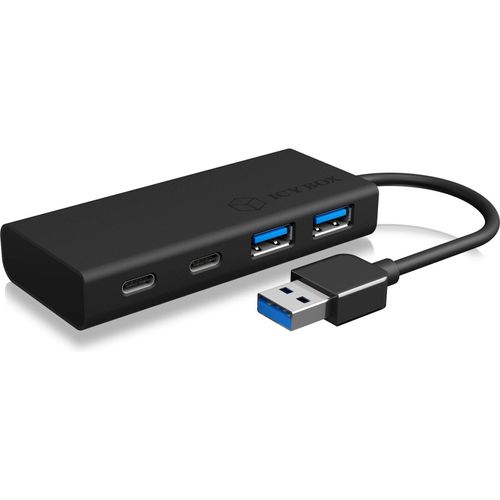 ICY BOX IB-HUB1426-U3 - Hub USB 3.0 Type-A avec 2 ports Type-C et 2 ports Type-A