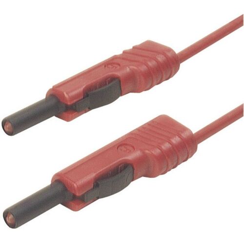 SKS Hirschmann MLB 200/1 V rt Cordon de mesure[Banane mâle 4 mm -Banane mâle 4 mm ] 2 m rouge