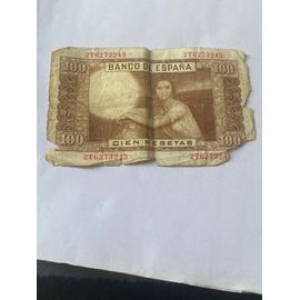 Un Biellet  De Collection  Très  Rare  De 100 Pestas De L¿Espagne  Pour  Collection 