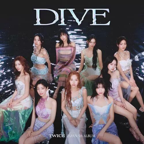 Twice - Dive - Version B - Incl. 20pg Booklet, Tattoo Sticker, 4-Cut Photo, Transparent Trading Card + 3 Trading Cards [Compact Discs] With Booklet, Photos, Stickers, Japan - Import