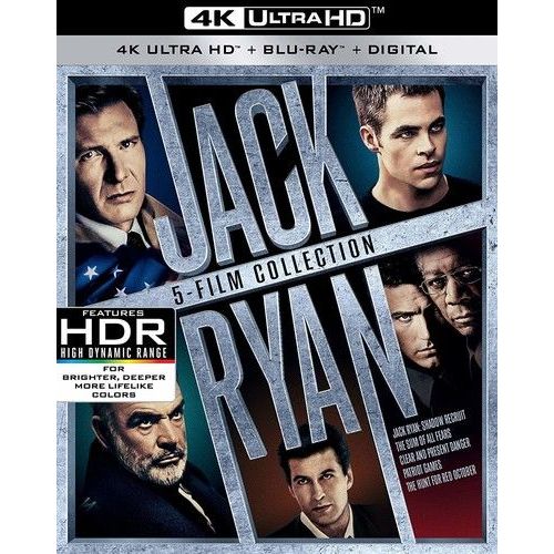 Jack Ryan: 5-Film Collection [Ultra Hd] With Blu-Ray, 4k Mastering, Boxed Set
