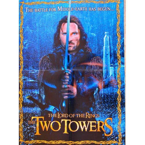 Poster De Cinéma Plié (40x57cm) Le Seigneur Des Anneaux "The Lord Of The Rings"