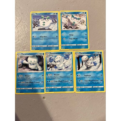 (3108) 2x Darumarond De Galar + 3x Darumacho De Galar (Pokemon) 