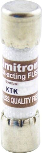 Micro-fusible Bussmann KTK 8 A (Ø x L) 10.3 mm x 38 mm 8 A 600 V ultra-rapide -FF- 1 pc(s)