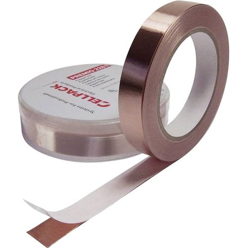 Ruban cuivre adhésif CellPack 223576 cuivre (L x l) 33 m x 19 mm acrylique 1 rouleau(x)