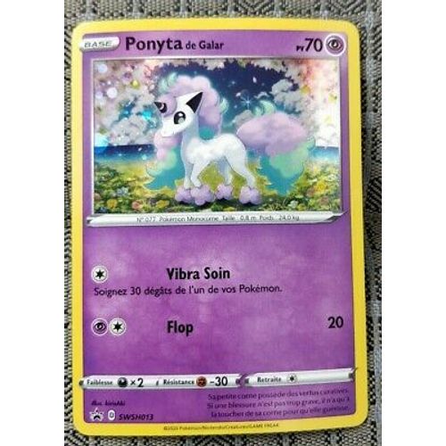 Pokémon E&b01 Ponyta De Galar Swsh013 Holo 70pv