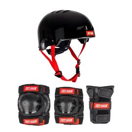 Casque Roller Skate Trotinette Tony Hawk Signature Series Set De Protection Enfant Ou Adulte Noir L/Xl