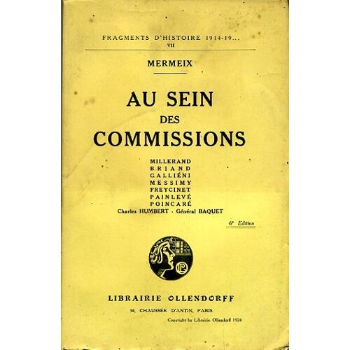 Au Sein Des Commissions...