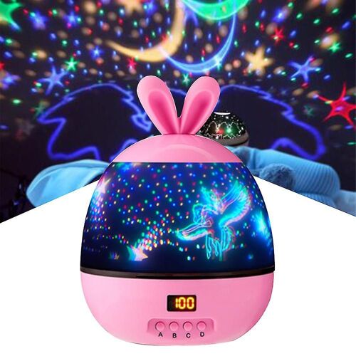 Projecteur D'étoiles Rotatif Pour Chambre D'enfant, Veilleuse Pour Bébé, Cadeau D'anniversaire Ou De Noël Pour Garçons Et Filles