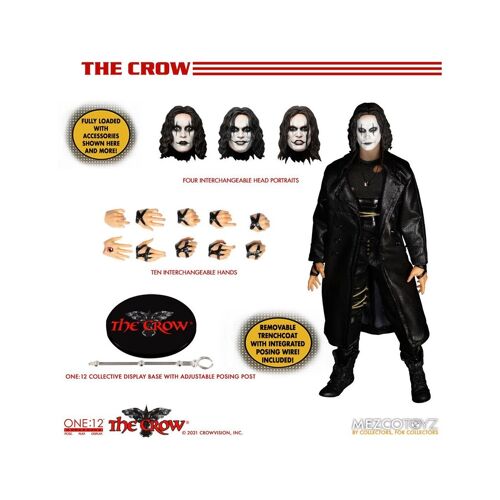 The Crow - Figurine 1/12 Eric Draven 17 Cm