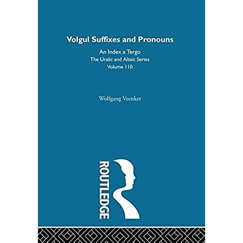 Vogul Suffixes And Pronouns