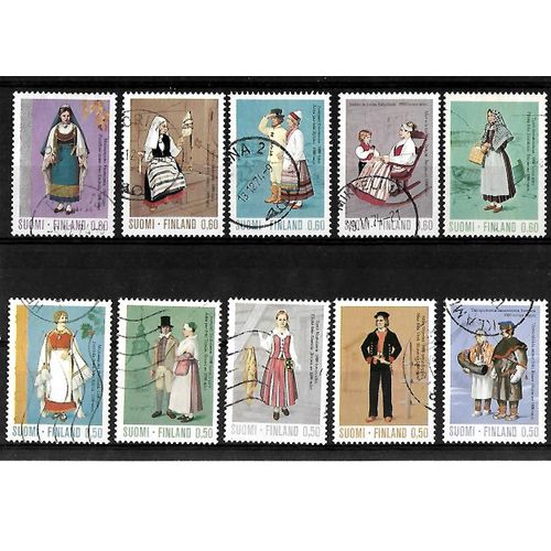 Finlande-Lot De 10 Timbres Oblitérés-Très Bon Etat
