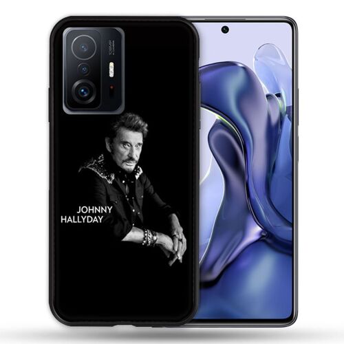 Coque Pour Xiaomi 11T / 11T Pro Musique Johnny Hallyday Noir