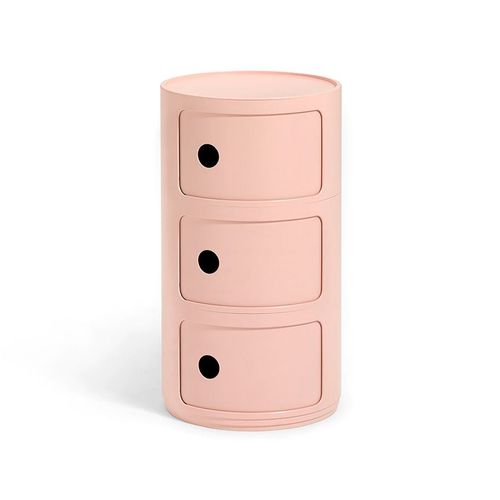 Kartell Table De Chevet Componibili À Trois Éléments Bio (Rose - Bioplastique)