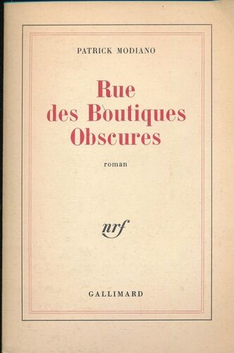 Rue Des Boutiques Obscures
