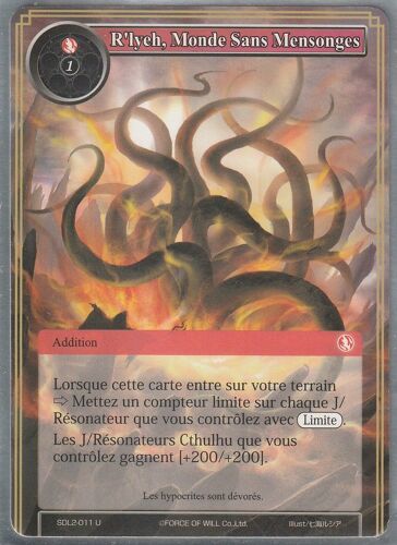 Carte Force Of Will - R'lyeh Monde Sans Mensonges - Sdl2-011