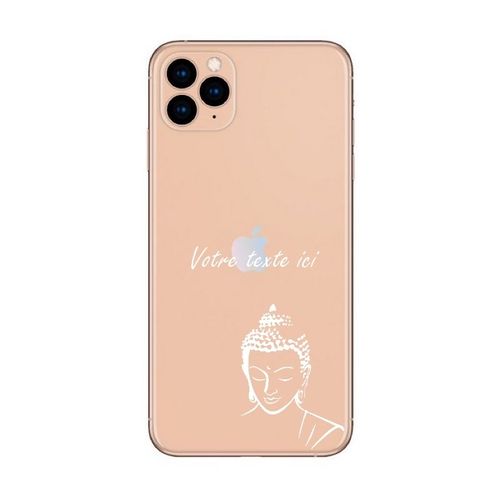 Coque Iphone 11 Pro Bouddha Blanc Personnalisee Transparente