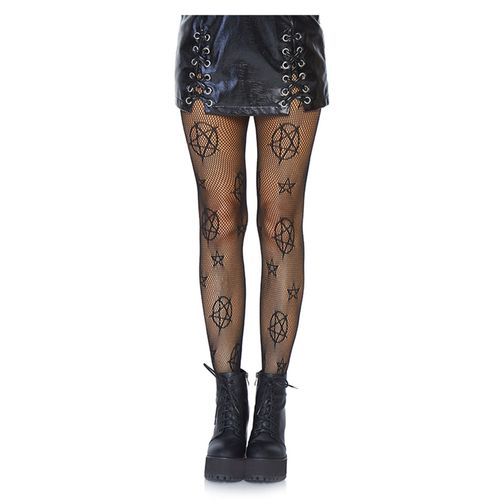 Collants R?Sille Pentagramme Noirs Femme