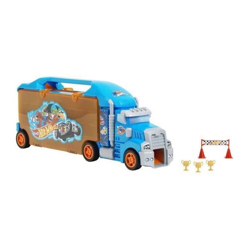 Grand camion de transport de véhicules miniatures - KLEIN - 2474 - Hot Wheels avec accessoires - Dès 3 ans