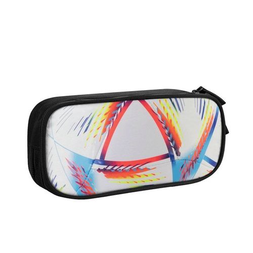 Trousse À Crayons Flammes Ballon De Football Kawaii Pour Filles Et Garçons,Grand Sac De Rangement,Fournitures Scolaires #L