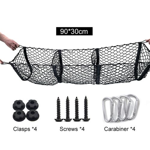 Filet À Bagages En Maille Élastique Pour Voiture, Arrière, Coffre De Chargement, Organisateur De Rangement, Accessoires D'intérieur Automobile Pour Suv, Pick-Up Et Van