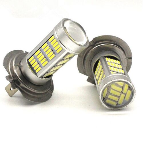 Ampoules Led Antibrouillard Pour Feux De Jour, Lumière Bleue Blanche Ambre Plus Brillante Que 33 Smd, H7 4014 92, 2 Pièces