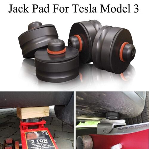 Bloc De Support De Cric De Levage En Caoutchouc, 4 Pièces/Ensemble, Coussinets De Levage De Voiture Pour Tesla Modèle 3, Protection Du Châssis