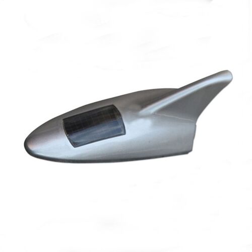 Aileron De Requin Solaire Universel, 1 Pièce, Antenne Décorative Pour Toit Extérieur De Voiture, Lumière D'avertissement Étanche, Accessoires Extérieurs De Voiture