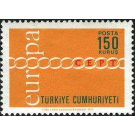 1 Timbre Neuf Europa Turquie 1971