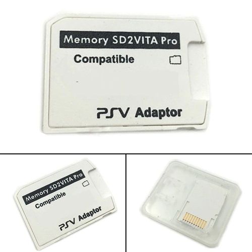 Adaptateur micro SD vers Memory Stick PRO Duo SD2VITA 5.0 - Blanc - PS Vita
