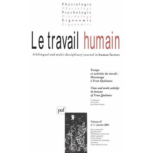 Temps Et Activités De Travail : Hommage À Yvon Quéinnec - Tome 1