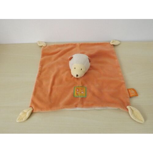 Doudou Singe Orange Feuille Les Loustics Moulin Roty