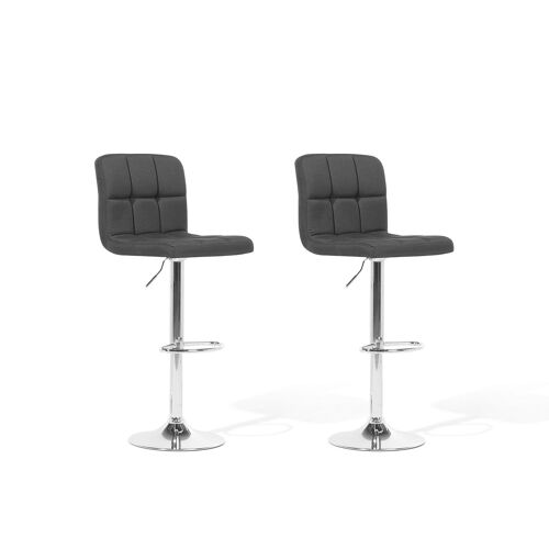 Tabouret de bar Set de 2 Noir MARION